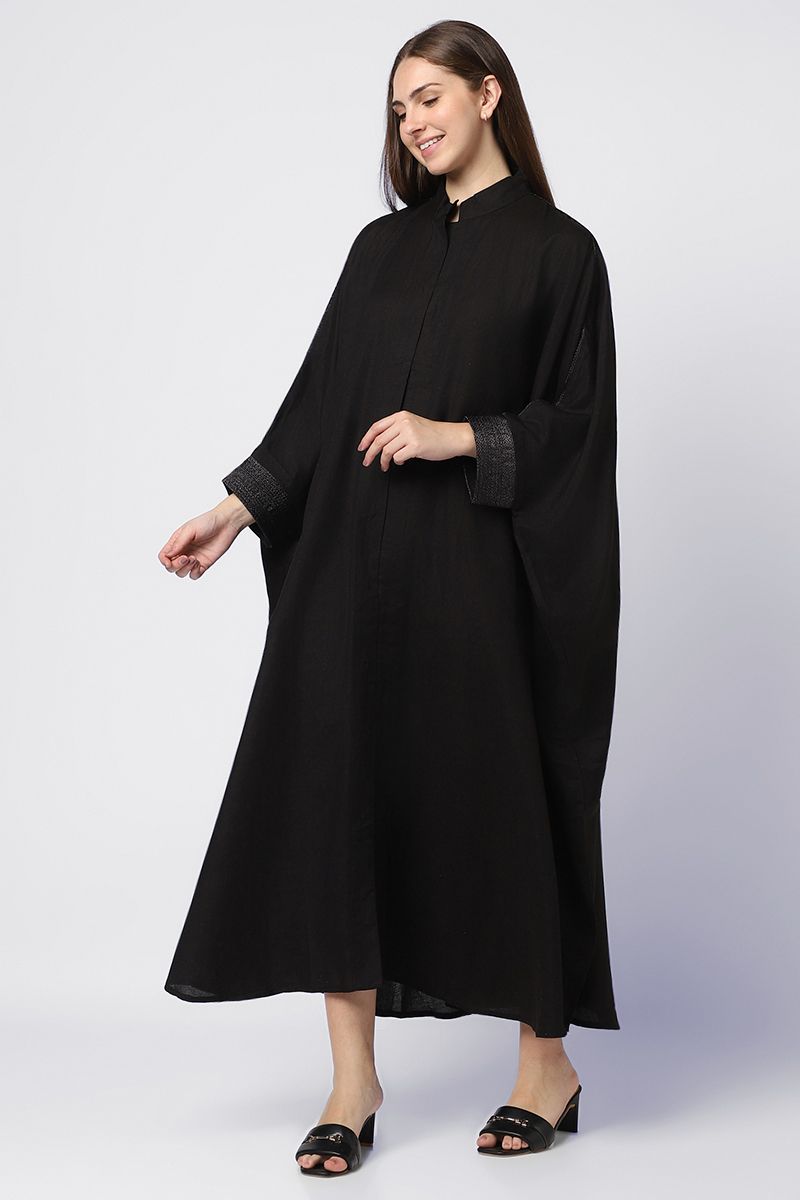 Open Maxi Abaya with Side Slits