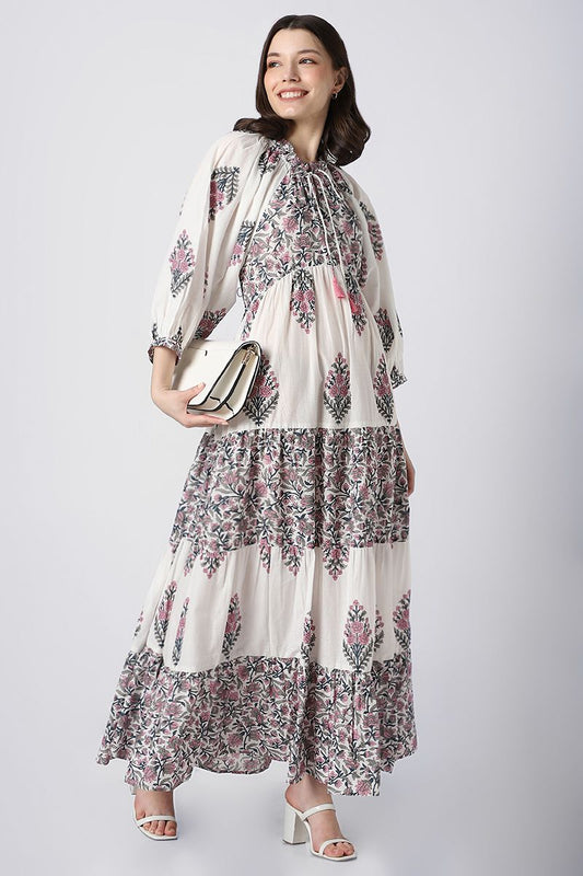 Outwear abaya with prints