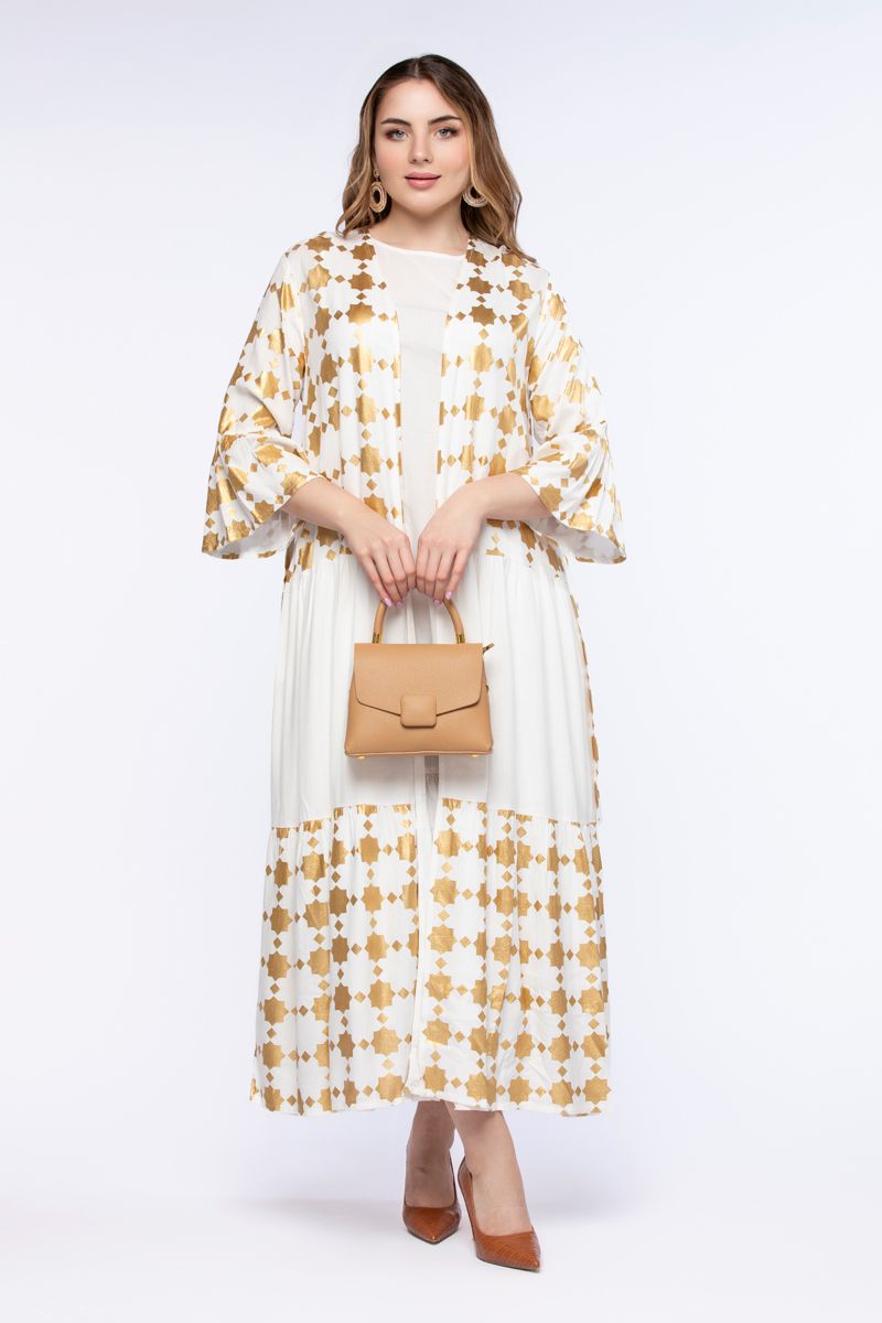 Textured kimono shirt