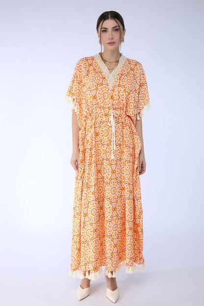 Buttoned Jalabiya dress