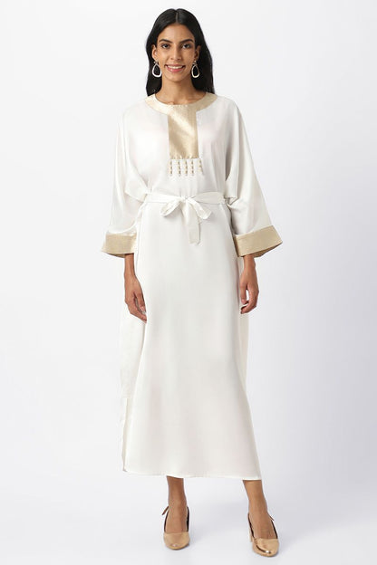 Women maxi jalabiya with printed pattern
