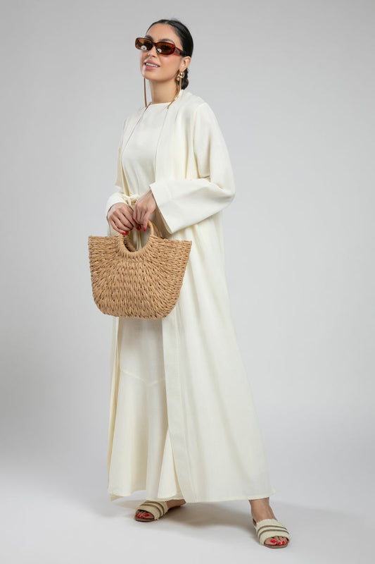Open Maxi Abaya with Side Slits